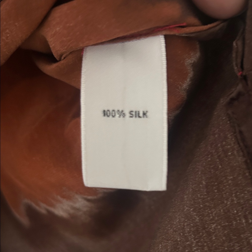 Chaus Gradient Red and Brown Blouse - Picture 3 of 4
